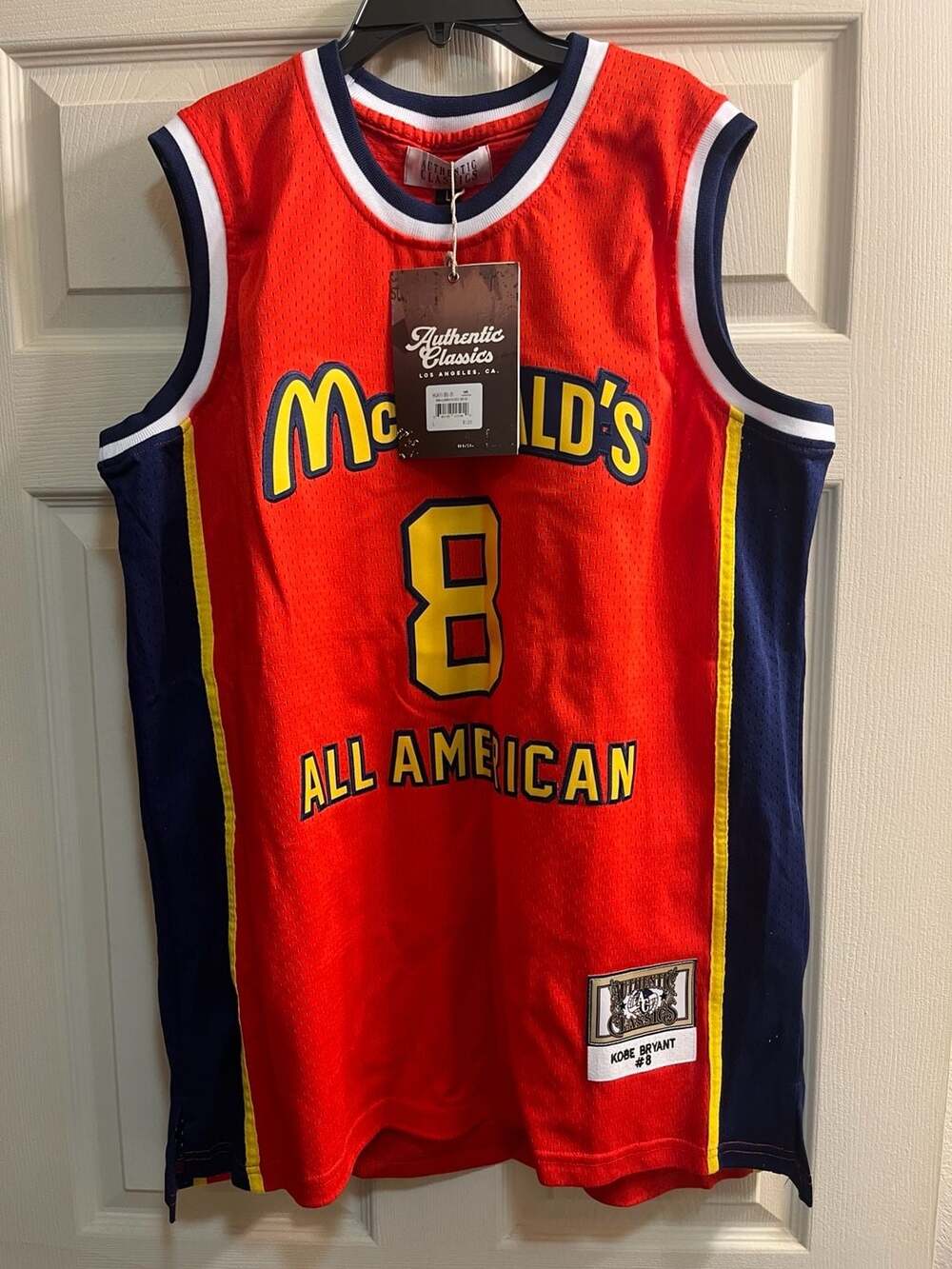 Authentic Classics Kobe Bryant #8 McDonald's All American Basketball Jersey L